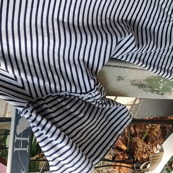 GUC beachlunchlounge navy and white stripe top - Picture 2 of 4